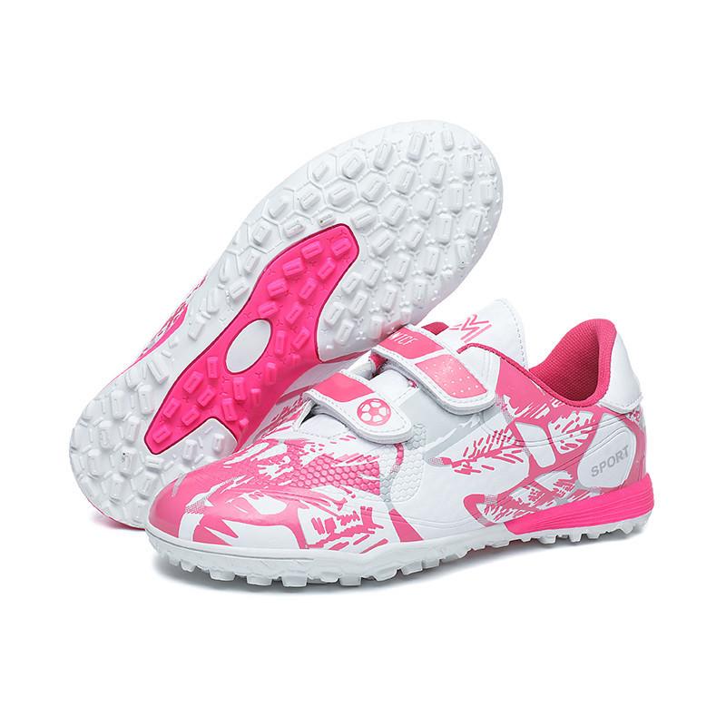 

Football shoes, new, breathable, magic buckle, children s football shoes, primary school training shoes, broken nail shoes 28