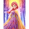 Disney Pearl Painting Princess Anna DIY Pearl Art Pearl Painting Kit Pearl Art Painting Wall Suitable for Home Office Decoration Handmade Gifts
