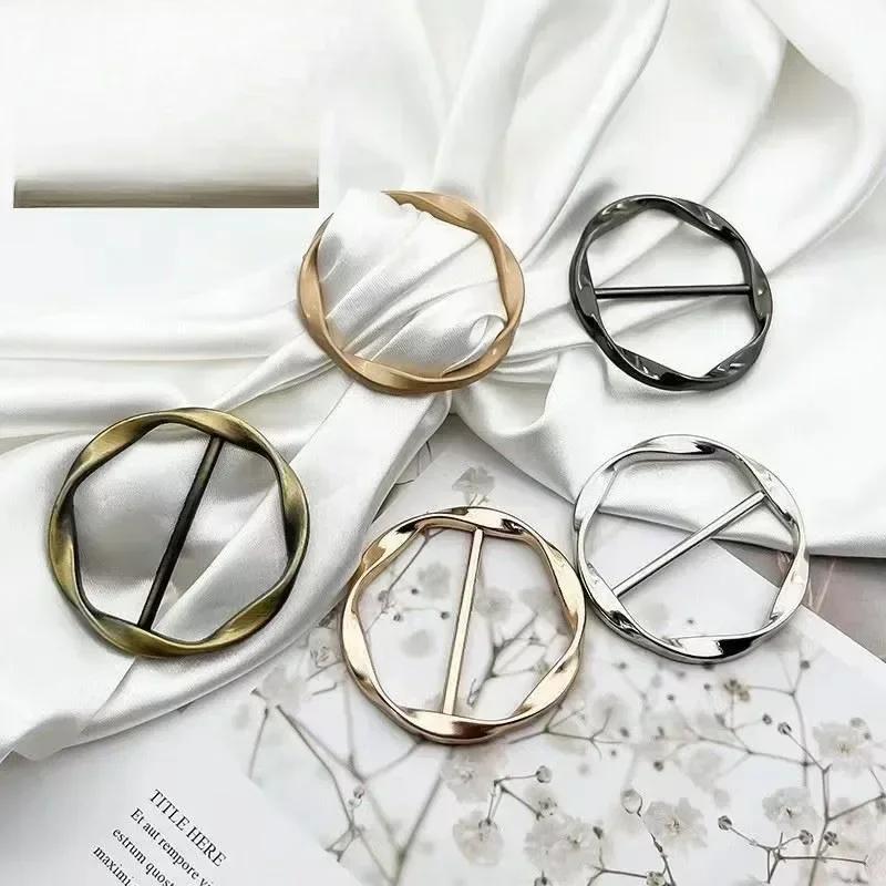 3/5/6PCS Waist Button Dcarf Clip T-Shirt Shortening Artifact Clip Versatile Hem Knot Buckle Multifunctional Clothing Decoration