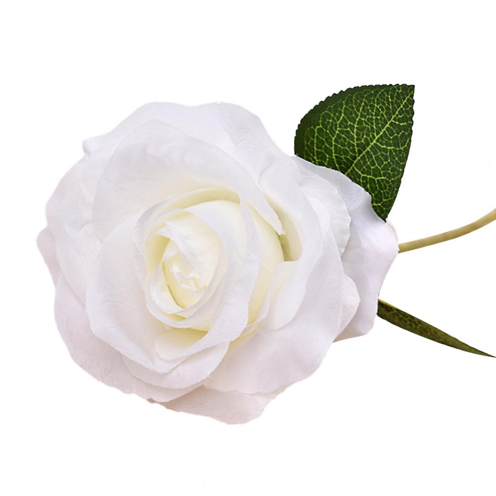 Artificial Flowers Artificial Rose Flower Branch Realistic Silk Bloom Decoration Faux Floral Centerpiece for Home Office Wedding