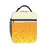 Custom Beer Realistic Bubbles Foam Insulated Lunch Bag for Work School Drinking Lover Portable Thermal Cooler Bento Box Unisex