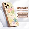 Gradient Rainbow Love Heart Case For iPhone 17 Pro Max Magnetic For Magsafe Hybrid TPU+PC Matte Cover For iPhone 16 15 14 13 Pro Max