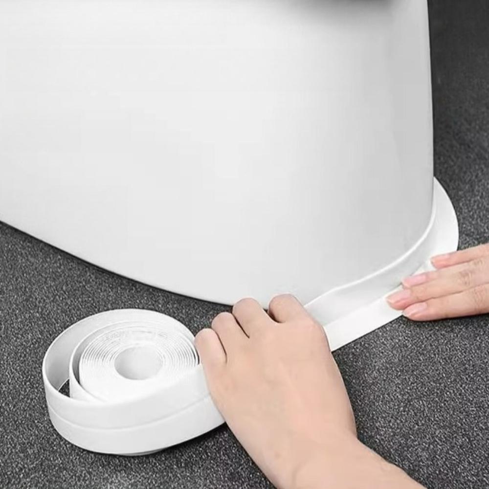 White Tape 1PC 1.5m/3.2m PVC Self - Adhesive Gap Sealing Strip, Flexible, Home Gap Filler & Sealer