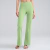 Yoga Bell-Bottom Trousers: Butt-Lifting and Shaping High-Waisted Slightly Flared Yoga Trousers for Women – Stretch Sports and Fitness Trousers