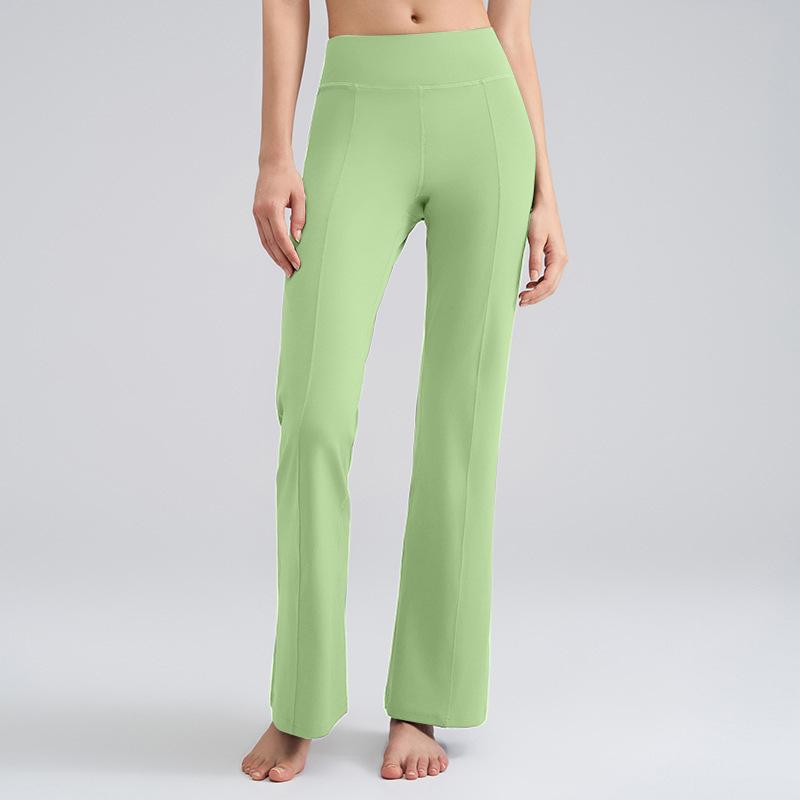 Yoga Bell-Bottom Trousers: Butt-Lifting and Shaping High-Waisted Slightly Flared Yoga Trousers for Women – Stretch Sports and Fitness Trousers