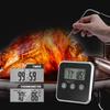 Digital Food Thermometer Probe BBQ Meat Water Oil Cooking Temperature Alarm Cooking Timer Kitchen Grill Oven Tester