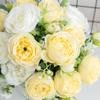 30cm Silk Peony Artificial Flower Bouquet Spring For White Home DIY Decoration Christmas Garden Wedding Office Party Fake Flower