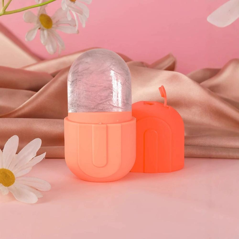 2PCS Face Ice Roller Blackhead Remover Set Silicone Face Lifting Ice Cube Facial Massager Face Scraper Beauty Skin Care Tools