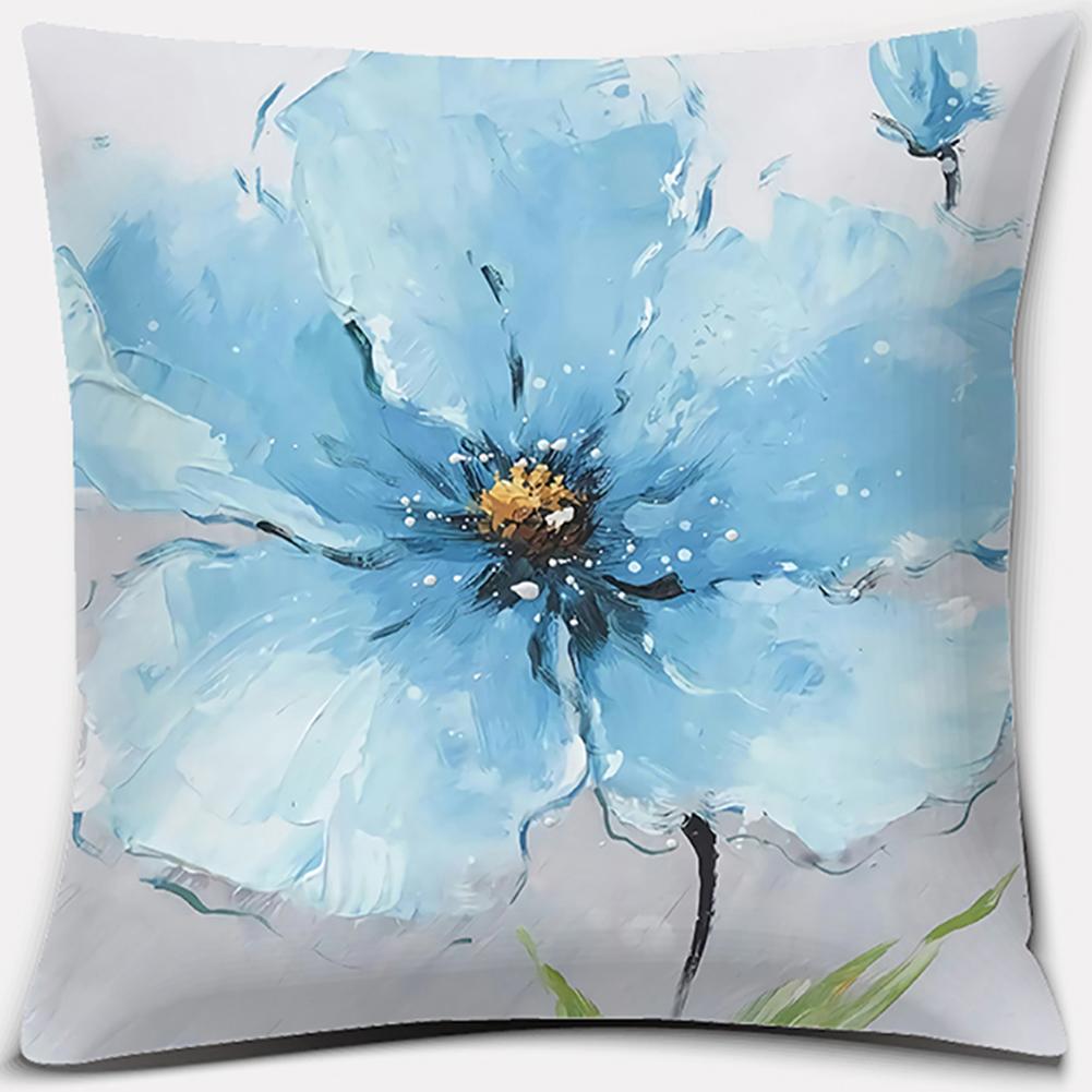 

Наволочка с принтом цветов и птиц, квадратная наволочка, украшение для дома и офиса, наволочка, чехол для подушки 45x45cm