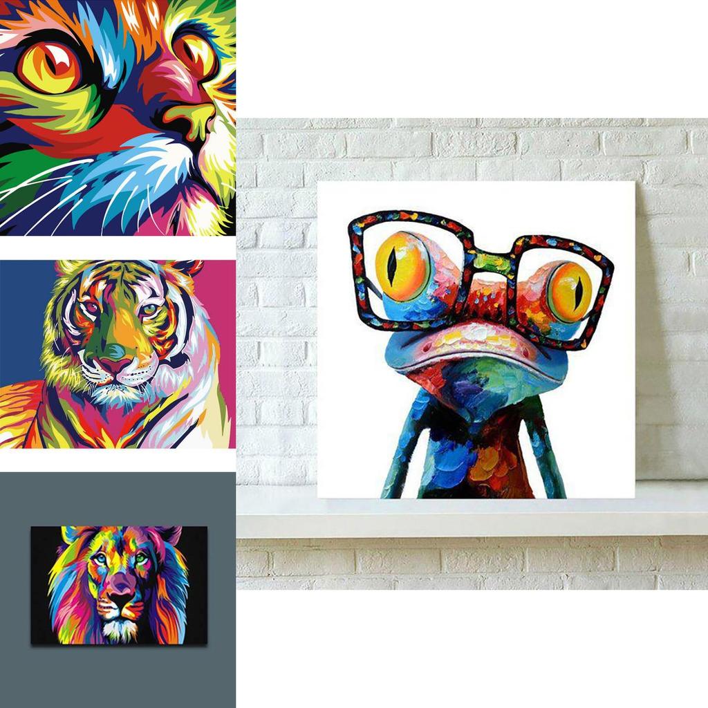 Stunning Animals Pictures Oil Painting Canvas Art For Elegant Home Decoration