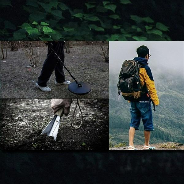 Metal Detector Garden Digging Tool Digger Garden Shovel W Sheath Stainless Steel