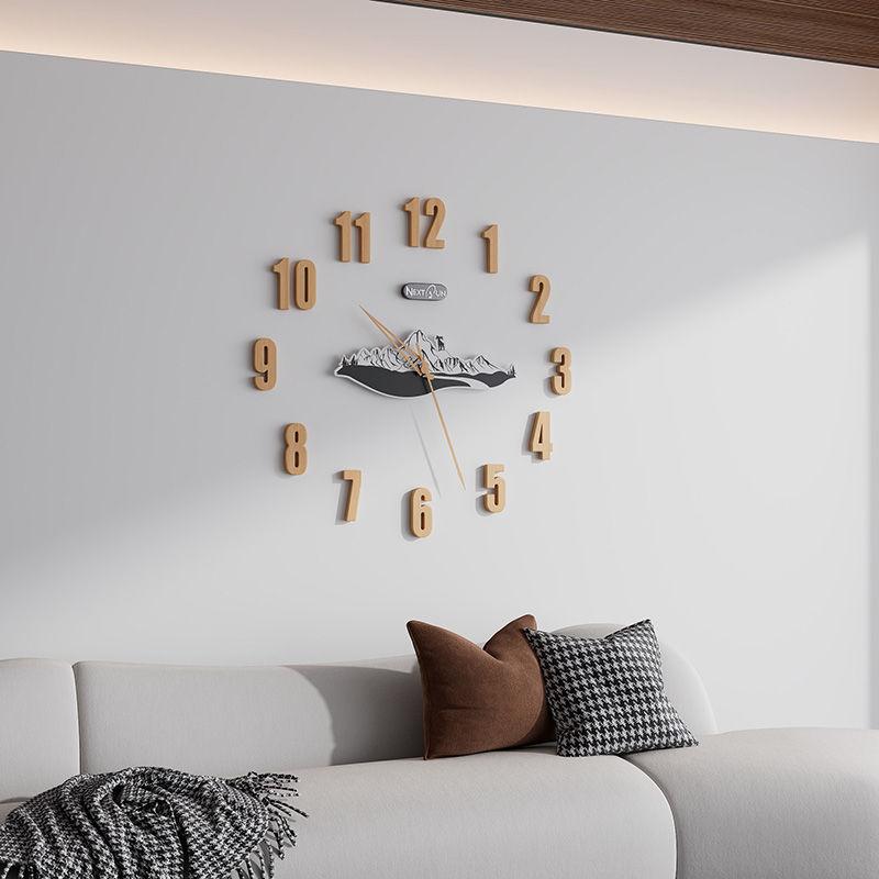 Creative 3D Paste Your Own Digital Clock Hole-free Living Room Home Wall Clock Watch Gift Home Decoration