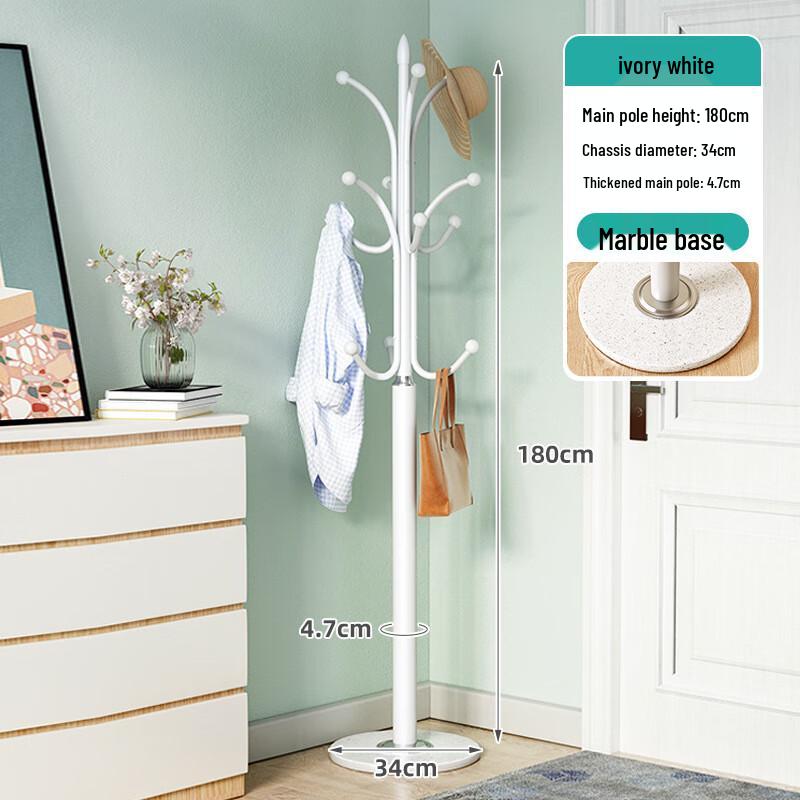 Miflame Metal Coat Rack with Marble Base
