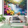 1Pcs Tropical Waterfall Floral Decoration Background Winter Backdrop Decorations For Photo Studio Photo Booth Christams Party