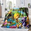 Custom Name Maya the Bee Theme Printed Blanket - Perfect for Couch, Bed, Travel & Outdoor Use | Machine Washable, Cozy & Durable.