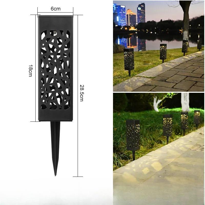 1000MAH Outdoor Solar Light Waterproof Garden Lawn Lamp for Park Landscape Courtyard Balcony Decoration Solar Retro Buried Path Light