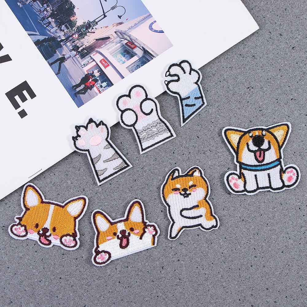 DIY Crafts Sewing Iron On Clothes Embroidery Embroidered Clothes Decoration Sewing Fabric Appliques Patches Badges