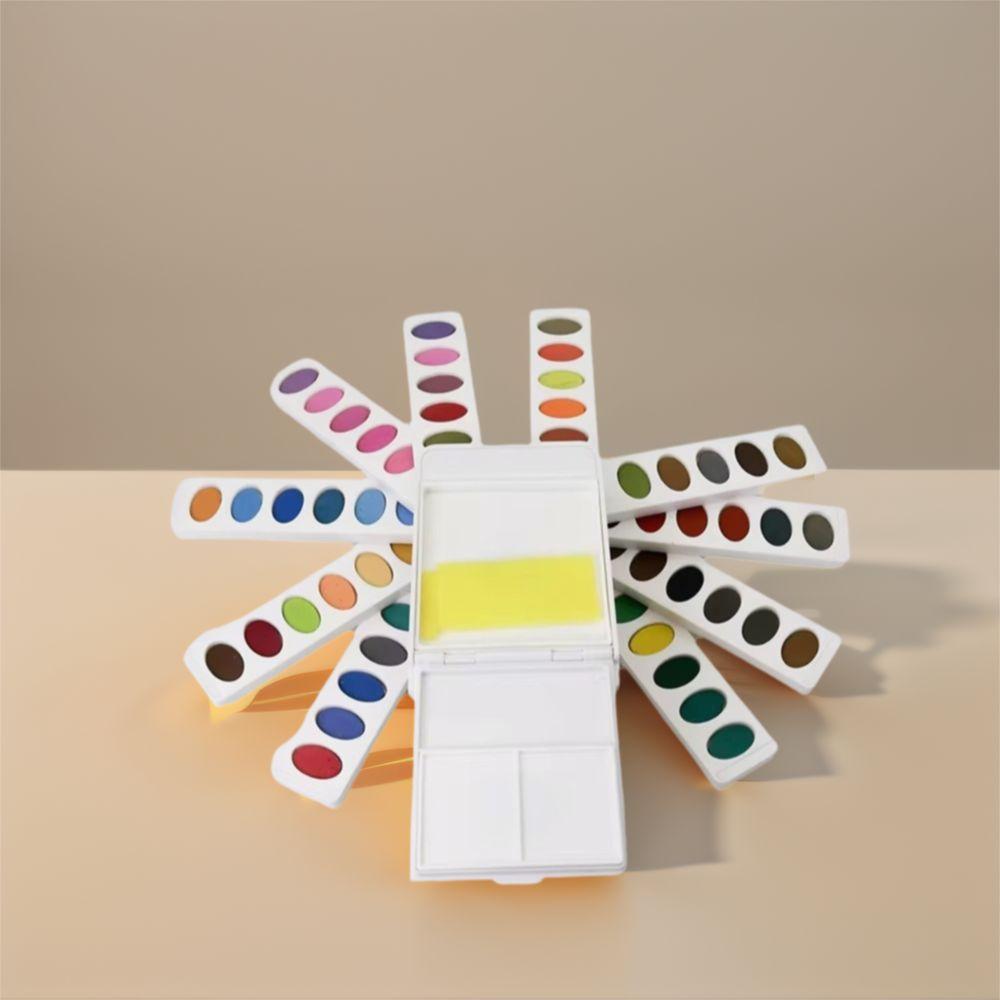 Washable Watercolor Paint Box Plastic Oil Painting Box Multi-color Paint Box  Children's Day Gift
