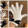 Crystal Rex Rabbit Fur Gloves Thicken Rhinestone Gloves Shiny Bow Gloves  Outdooor