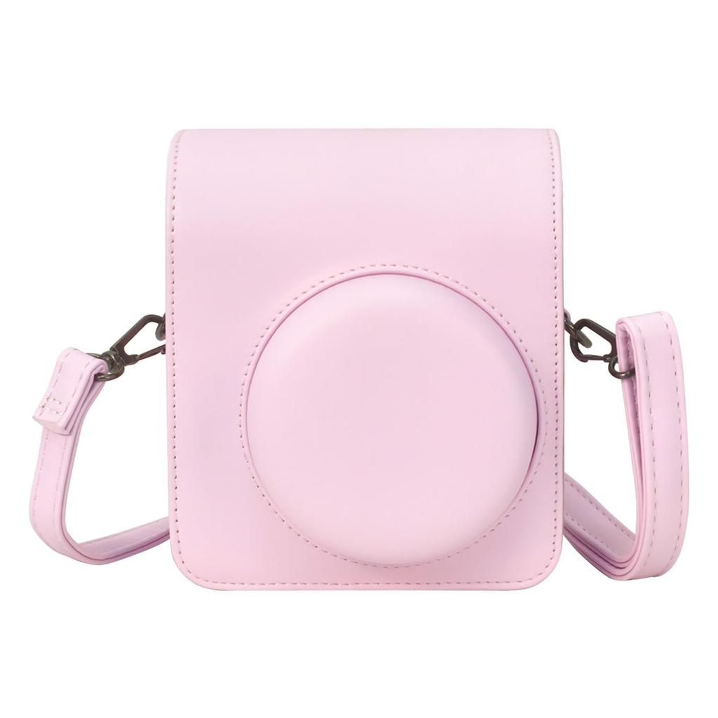 WDMART Camera Case for Fujifilm Instax Mini Shockproof Protective Cover with Adjustable and Detachable Shoulder Metal Snap Plain for Daily Travel and