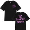 Rockzanger Yungblud Be Fookin Happy Bedrukte T-shirts Zomer Casual Katoenen T-shirts Mannen Vrouwen Hip Hop Mode T-shirt Oversized