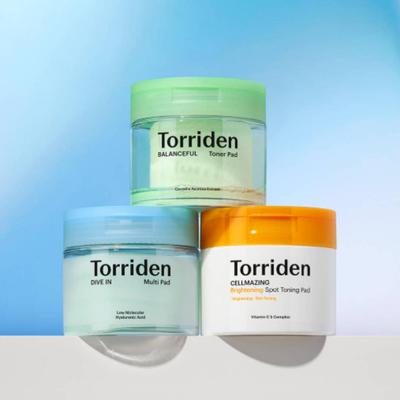 Torriden 3-Pad Set – Dive-In Multi Pad, Balanceful Toner Pad, Vita Blemish Pad | Exfoliating & Hydrating Daily Pads