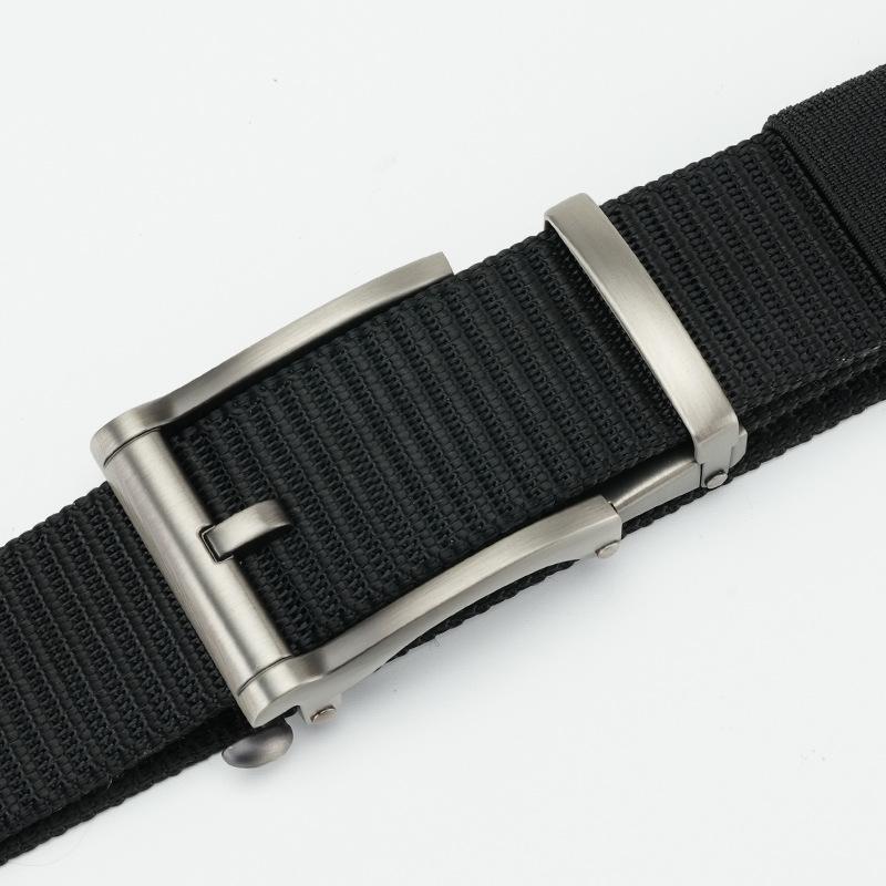 Men's Belt Automatic Buckle Braided Nylon Tactical Belt Minimalist Versatile Business Outdoor Canvas Belt Men