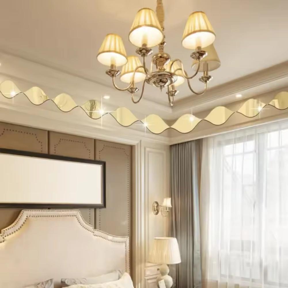 10 piezas/set Pegatinas de Espejo Acrílicas Forma de Gota de Agua Azulejos de Espejo Reflectantes Calcomanías de Pared 3D Extraíbles Arte de Pared DIY Decoración de Sala de Estar