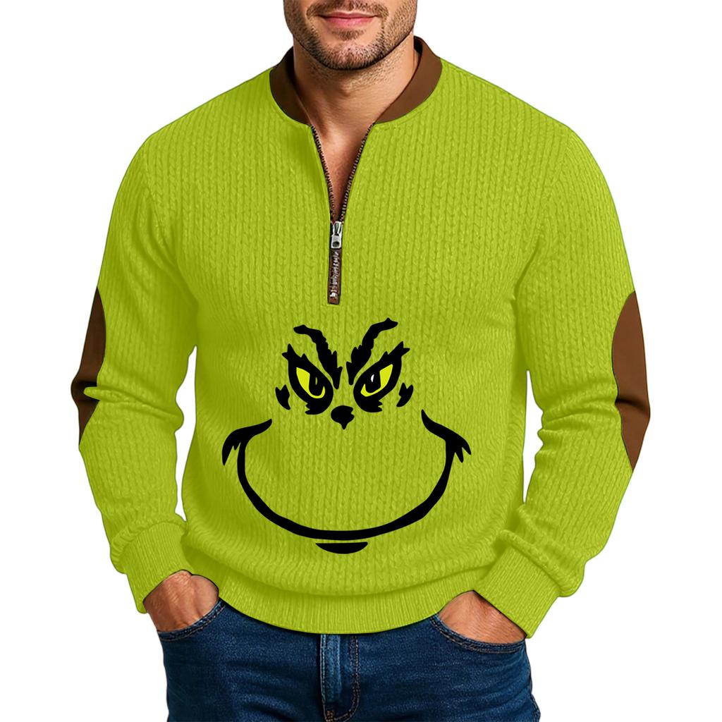 Men'S Outdoor Zipper Long Sleeved Sportswear Casual Sweatshirt