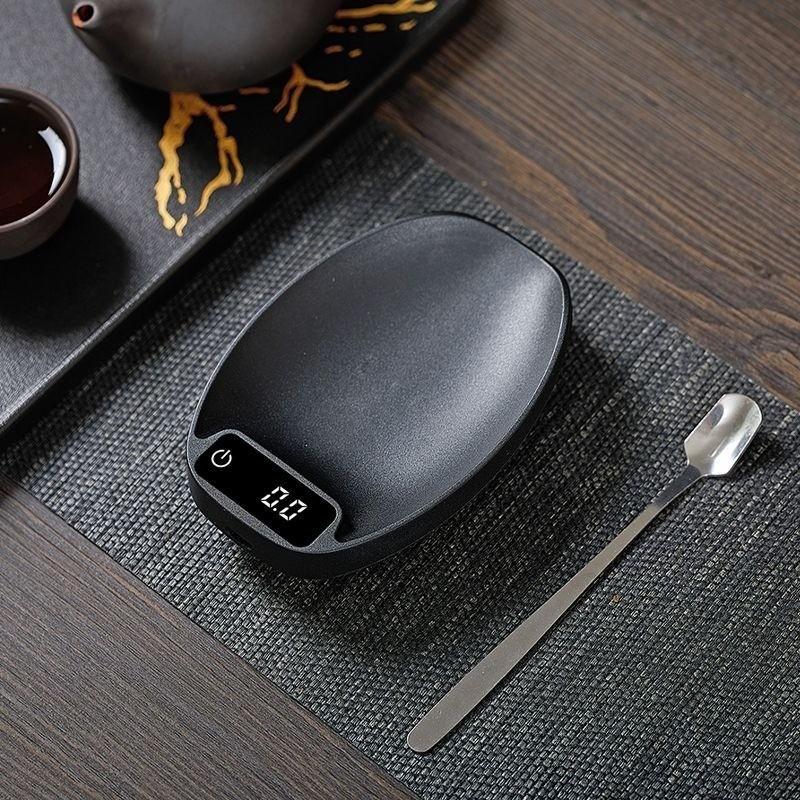 Precise Coffee Electronic Scale Professional Coffee Scale Portable Bean Plate Wooden Digital Bean Scale Barista Tool