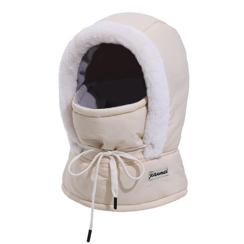 Northeast Fleece-Lined Warm Earflap Lei Feng Hat Men's Outdoor Ski Hat Women's Cycling Windproof Snow Warm Hat