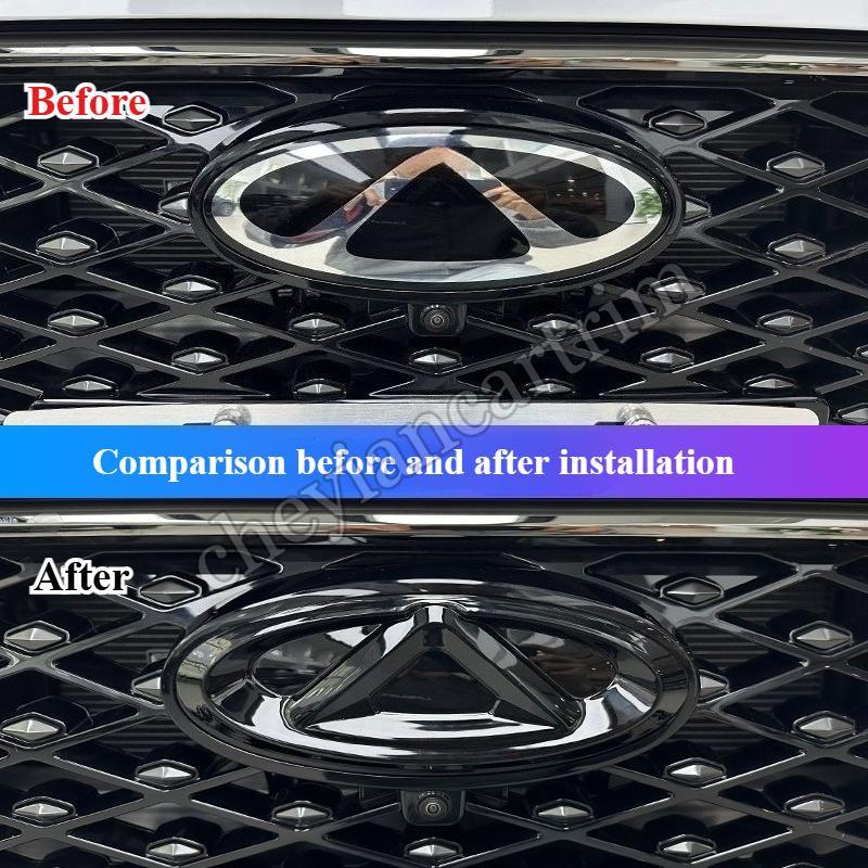 For Chery Tiggo 8 Plus Pro Arrizo 8 Tiggo 9 7 Plus 2025 Black Front Emblem Modification Sticker Covering Styles Logo Cover HH2