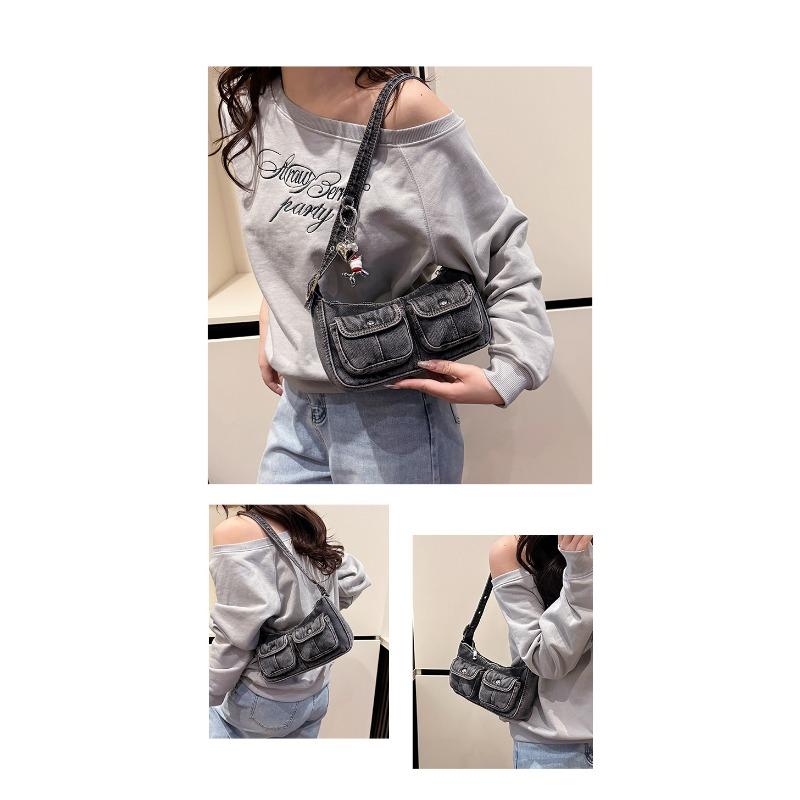 Shoulder Armpit Baguette Fashion Simple Commuter Bag 2025 New Denim Bag