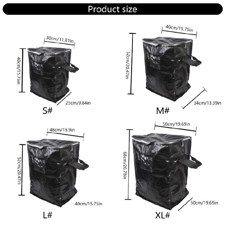 Oversized Moving Bag With PP Fabric Waterproof Foldable Organizer For Clothes Bedding Storage And Organization