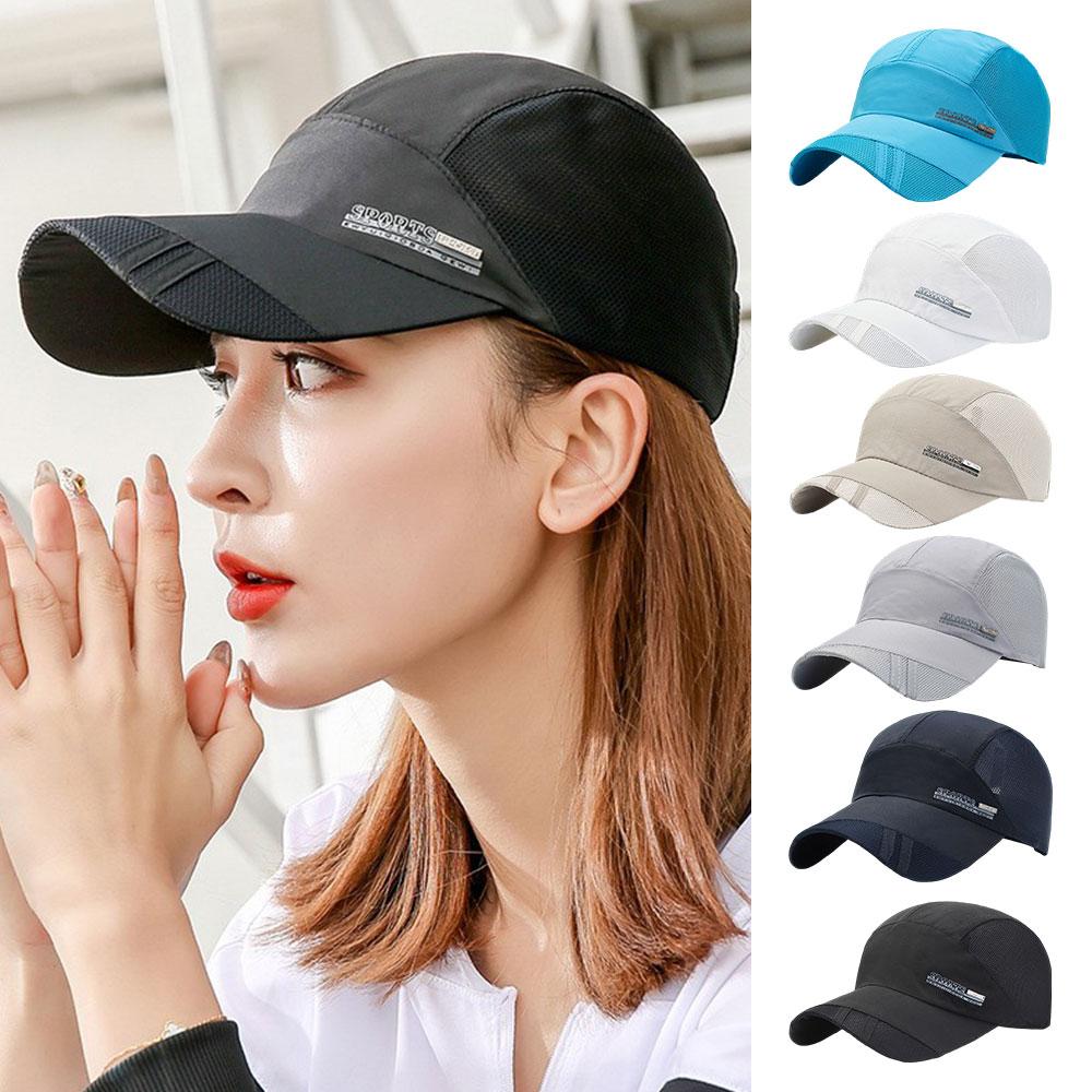 Summer Men's Baseball Cap for Sports Quick-Dry Mesh Women Sun Hat outdoor Fishing Running Sunscreen Hats for Young Travel Cap