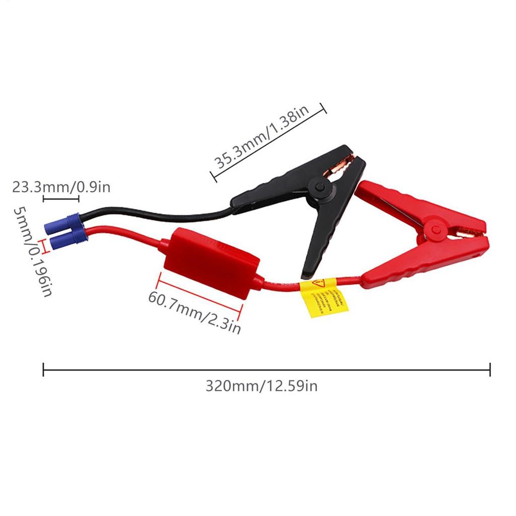 CAR BOOSTER - Portable Booster Cable, Emergency Jump Starter Pack, EC5 Plug