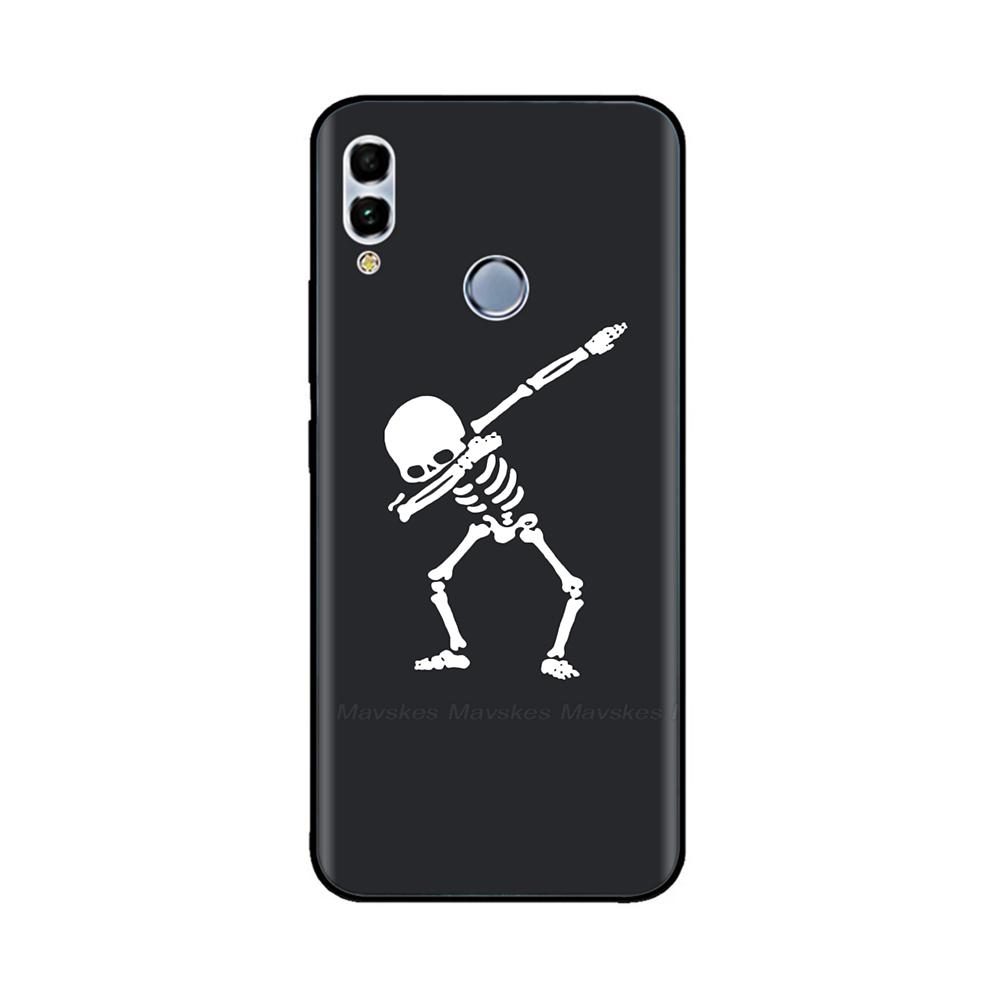 For Huawei P Smart 2019 6.21" Soft Black Silicone Phone Back Cover Case For Huawei P Smart 2019 POT-LX1 POT-LX3 POT LX1 Case Bag