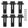6pcs Radio Belt Clip Replacement with Screws Heavy Duty Metal Back Clip for Linton LT 6100 Radio