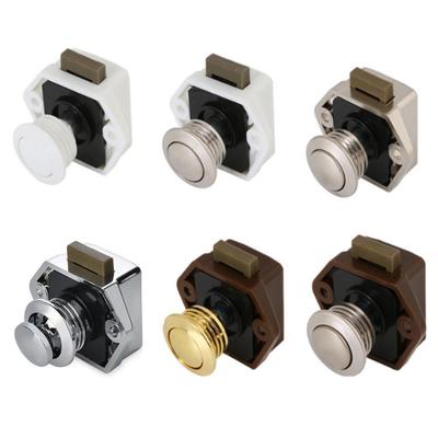 RV Cabinet Door Button Lock & Handle for Overhead Cabinets - Hot Seller
