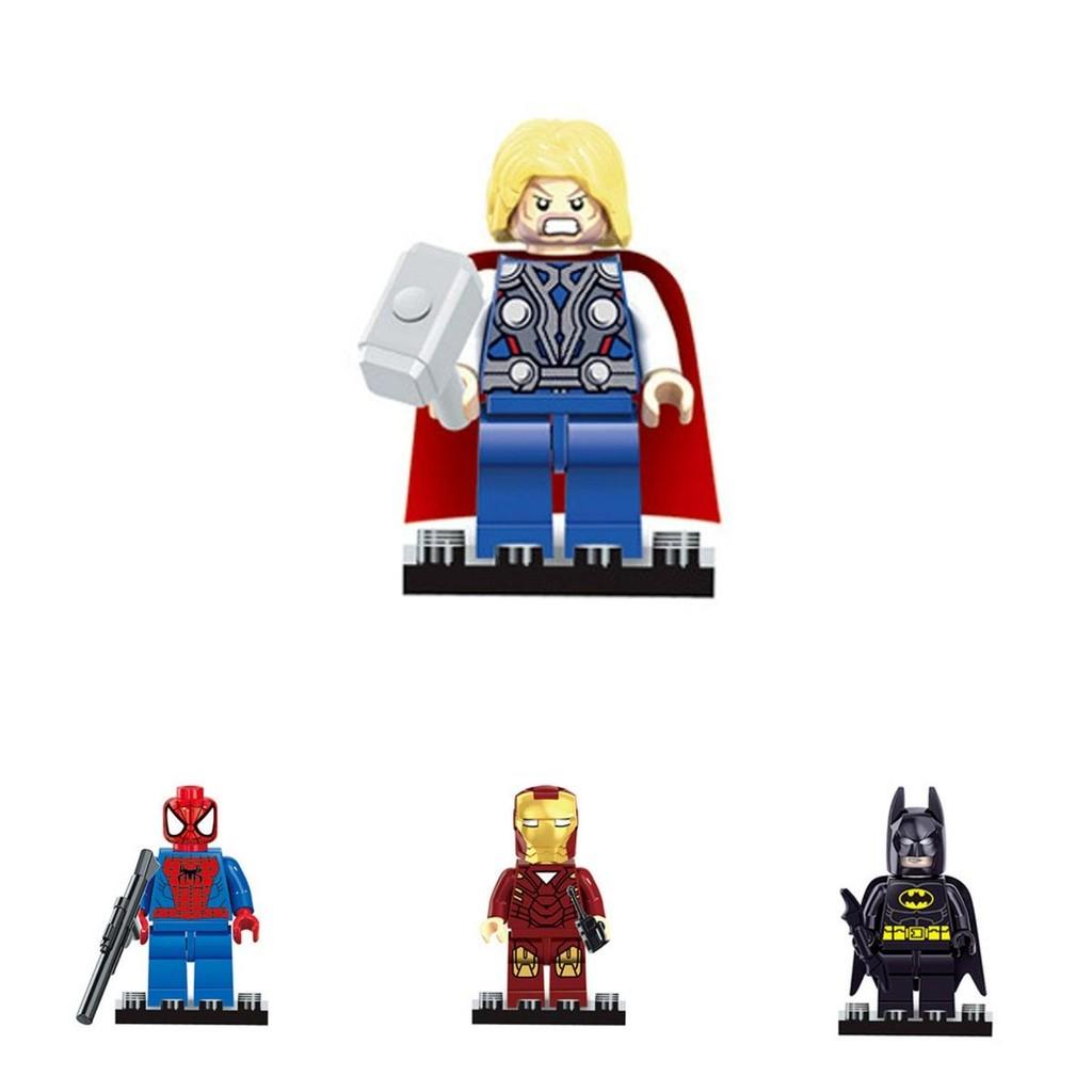 Superhero Building Blocks Toy Set With Diy Assembly For Kids Collectors