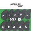 Golf Iron Headcover Set - 11-Piece Numbered Protective Covers for Clubs