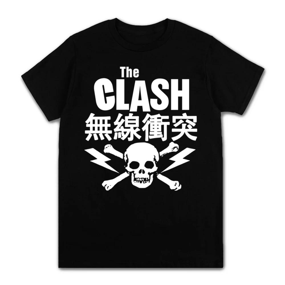 

Men Women T Shirts Music Rock Band The Clash Album Print High Quality Soft Round Neck tshirt Summer Casual Short Sleeve Tops XL