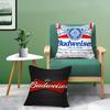 Federa per Cuscino Classica Birra Budweiser Tessuto Peluche Morbido Stampata Double-Sided Divano Caldo Inverno Casa Regalo Bambino Federa
