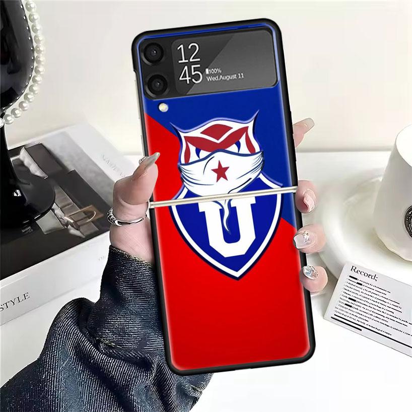 

De Chile U-University Logo Cases For Samsung Galaxy Z Flip 4 5 6 7 3 Z Flip7 Flip6 Flip4 Flip5 Flip3 5G Hard Shockproof Fundas C Samsung Z Flip 7