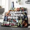 Grand Theft Auto Iv Flannel Blanket Super Soft Warm Cozy Blanket for Sofa Bed Office Travel All‑Season Home Decor Gift