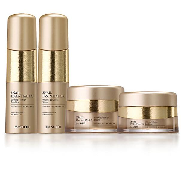 The Saem Snail Essential EX Wrinkle Solution Skin Care 3 Set