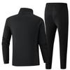 Men's Cotton Winter Sports Suit: Jacket & Trousers Two-Piece Casual Set