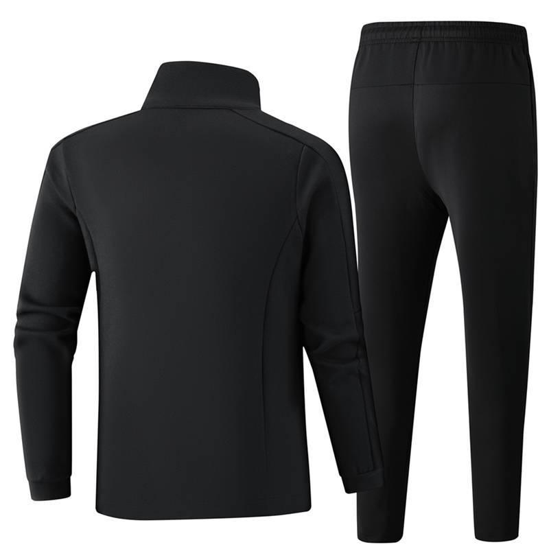 Men's Cotton Winter Sports Suit: Jacket & Trousers Two-Piece Casual Set