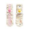 Openwork Lace Trim Paste Headband Contrasting Fabric Patchwork Hair Accessories  Party Hairstyle