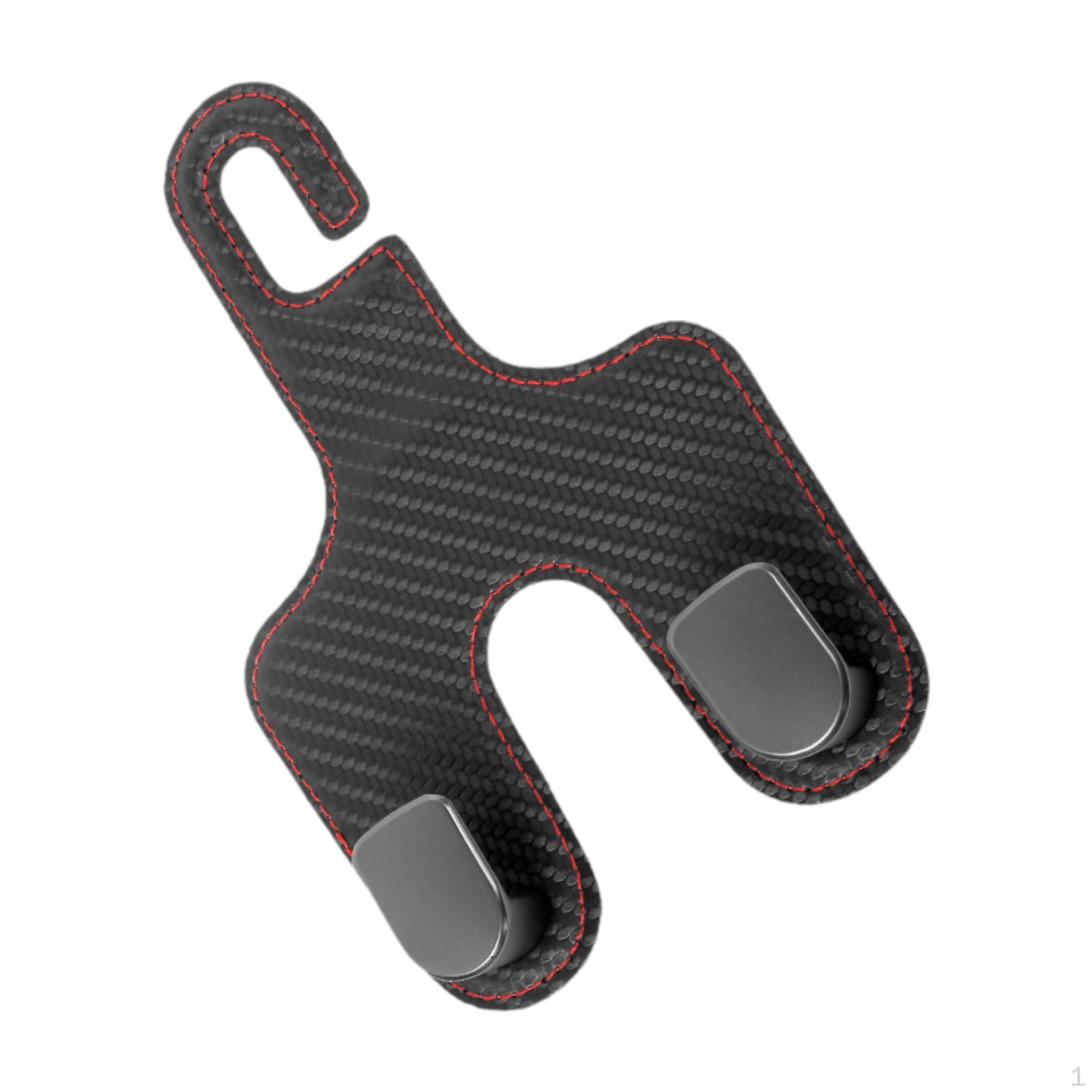 

Гачок для спинки автомобільного сидіння Гнучкий внутрішній аксесуар для гаманців, сумок, сумок Black Red